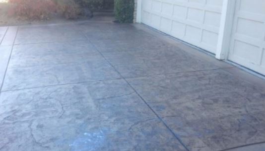 a picture of a concrete staining project in manteca, ca